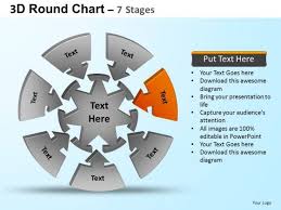 Powerpoint Themes Teamwork Round Process Flow Chart Ppt