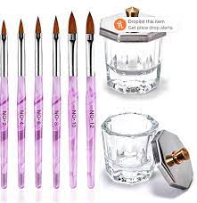 Kalolary Nail Kit Acrylic Nail Brush Glass Nails Nail Brushes