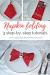Napkin Folding Christmas Tree