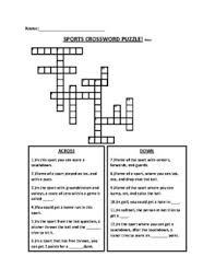 It has been said that in the sporting world, new zealand (nz) punches above its weight. Sports Crosswords Worksheets Teaching Resources Tpt
