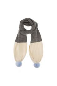Free scarf knitting patterns that keep you cozy with thick warm fabric created with cables, textured stitches, or bulky yarns. Dents Womens Cable Knit Scarf With Pom Poms Womenswear From Potters Of Buxton Uk
