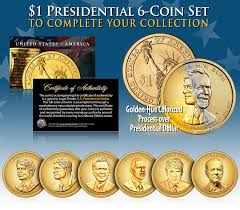 Top bathroom paint colors for 2018 living presidents photo. Living Presidents 2020 21 Presidential U S Dollar Color Golden Hue 6 Coin Set Walmart Com Walmart Com