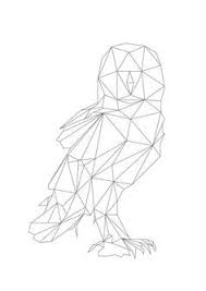 Black And White Geometric Animal Drawings Geometric Animal Google Search 3d Focus Geometric Drawing Geometric Owl Geometric Animals