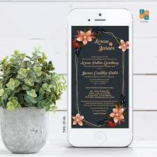 Undangan Digital Digital Invitation Wedding Invitations Diy Elegant Wedding Invitation Paper Wedding Invitation Shop