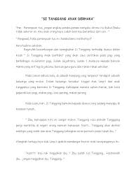 Cerita si tanggang anak derhaka. Si Tanggang Anak Derhaka