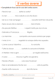 Gli avverbi interrogativi nelle frasi interrogative negative. Il Verbo Avere Esercizi Per La Scuola Primaria Lezioni Di Grammatica Lingua Italiana Attivita Di Grammatica
