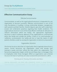 Communication Essays Good Essay Essay Examples Essay