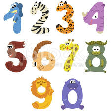 Numbers Like African Animals Royalty Free Stock Vector Art Hayvanlar Anaokulu Sanat