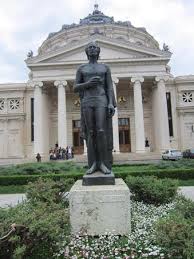 Desene si picturi de corina chirilabucuresti, peisaj, peisaje, peisaje urbaneateneul roman, mihai eminescu, panza, picturalasă un comentariu. Statuia Lui Mihai Eminescu Calea Victoriei Bucuresti Hotreporter Hotnews Ro