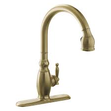 Please note that due to a high volume of orders, there will be delays in processing orders. Kohler Vinnata Vibrant Brushed Bronze 1 Handle Deck Mount Pull Down Kitchen Faucet Lowes Com Kitchen Faucet Kitchen Sink Faucets Bronze Kitchen Faucet