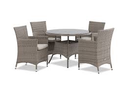 Garden & patio furniture sets └ garden & patio furniture └ garden & patio all categories antiques art baby books, comics & magazines business, office & industrial cameras & photography cars, motorcycles & vehicles clothes, shoes & accessories coins collectables computers/tablets. Soft Grey Barbosa 5 Piece Round Outdoor Dining Setting Amart Furniture