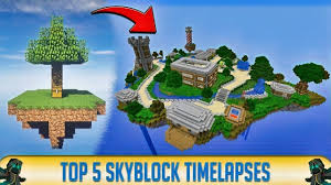 Minecraft Top 5 Skyblock Speedrun Timelapses 2019 Minecraft The Incredibles Youtube