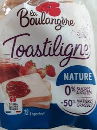 Toastiligne Nature La Boulangere 500 G 12 Tranches