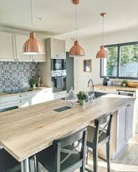 Epingle Par Bologna Sur Maison Cuisine Blanche Et Bois Ilots Central Cuisine Ilot Cuisine