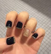 Prom Black And Gold Acrylic Nails Black And Gold Gel Nails Gel Acrylic Gold Nails Gold Acrylic Nails