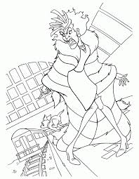 Cruella deville from disney's 101 damlations. Coloring Page 102 Dalmatians Coloring Pages 10 282648 102 Coloring Home
