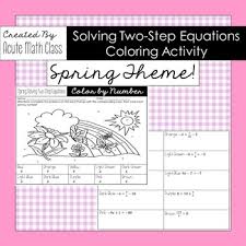 Solve the literal equations for the specified variable. Literal Equations Coloring Activity Worksheets Tpt