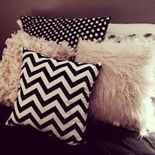 Lots Of Pillows Covering The Bed Would Be Amazing Greys Blacks Whites With A Hot Pink Thrown In Somewhere Room Inspiration Trendy Bedroom Pillows