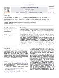 What are two rhythms that you cannot shock? Pdf Out Of Hospital Cardiac Arrest Outcomes Stratified By Rhythm Analysis Brian Nathanson Academia Edu