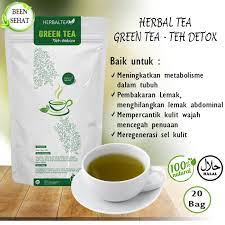 It is a sweetened jasmine tea and it is usually served cold. Teh Hijau Celup Original Isi 20 Green Tea Herbal Teh Diet Detox Pelangsing Alami Halal Shopee Indonesia