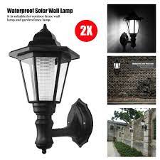 2pcs Solar Vintage Outdoor Led Wall Light Lamp Sconce Garden Lantern Porch Light Solar Lamp Solarla Outdoor Solar Lanterns Solar Lantern Lights Solar Lamp