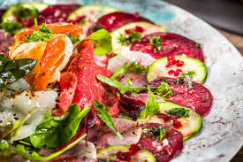 Thunfisch Rinderfilet Jakobsmuschel Surf N Turf Carpaccio Rezept Rinderfilet Rezepte Jakobsmuschel