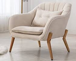 Rosevera elena modern fabric contemporaty armchair singer sofa for living room furniture, cream. Amazon Com Cream Accent Chair
