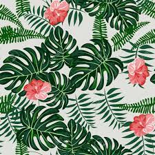Blue exotic tropical hawaiian floral flower. Tropical Leaves And Flowers Pattern Hawaiian Seamless Pattern With Tropical Plants Royalty Free Cliparts Vectors And Stock Illustration Image 124907124