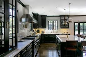 A House On Hudson Brunch At Saks Black Appliances Kitchen Black Kitchens White Marble Countertops