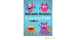 This bright, colorful book written by bobby and june george, is a great way to teach your kids. Halloween Coloring Books For Toddlers Halloween Monster Coloring Book For Kids Amazon De Education Fun Fremdsprachige Bucher