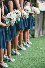 Bouquets for mint and navy wedding. 6 Mint Wedding Color Combos And 36 Examples Weddingomania