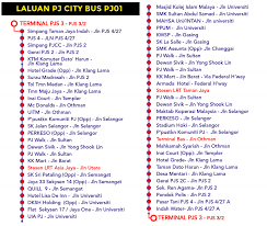 #3 view route information in either visual form or traversal order. Pj City Bus Free Bus Services Petaling Jaya
