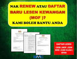Daftar syarikat sdn bhd dan. Permohonan Lesen Kewangan Mof Daftar Baru Atau Renew Lesen Kewangan Anda Sekarang