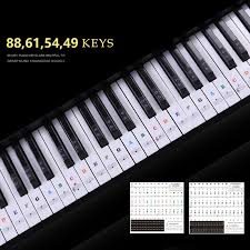 Die tastatur nennt man auch kla. Keyboard Noten Aufkleber Piano Sticker Klavier Aufkleber Keysies Aufkleber 88key Ebay