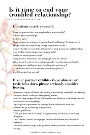 Realize that you deserve better. Should I Leave A Dysfunctional Relationship Live Well With Sharon Martin