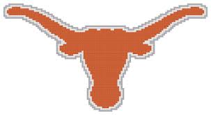 A cross stitch pattern from artecy cross stitch available at everythingcrossstitch.com. Counted Cross Stitch Pattern Texas Longhorns Logo The Cross Stitch Guy