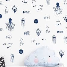 This perfect sea life wall vinyl decal will be a great addition to any interior. Under The Sea Life 2 The Sequel Removable Wall Decal Pinny Pop