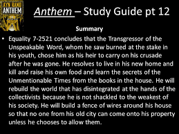 Individualism Theme In Anthem | Litcharts