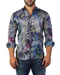 maceoo blue sport shirt neiman marcus