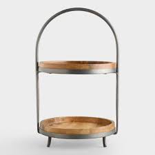 Maybe you would like to learn more about one of these? Wood And Metal 2 Tier Serving Stand World Market