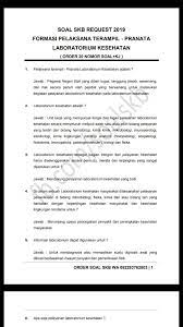 Soal skb guru sd (matematika, ipa, ips/pkn, bahasa indonesia) cpns 2018. Soal Request Pelaksana Terampil Materi Skb Casn No 1 Facebook