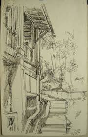 Goh Ee Choo Early Nafa In Singapore 1980 Pen On Paper Landscape Drawings Illustration