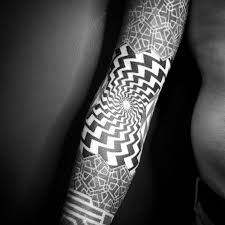 Black And White Sleeve And Color Sleeve Pin By Peter On Colored Sleeve Tattoo In 2020 Pattern Tattoo 3d Tattoo Sacred Geometry Tattoo