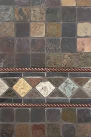 Blue ceramic tile subway tile backsplash easy best kitchen design 0d. Slate Backsplash Slate Copper Quartzite Backsplash Trio