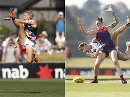 Tayla harris with carlton during a preliminary final against fremantle at ikon park in march 2019. Iconic Image Of Tayla Harris Wins Award Port Stephens Examiner Nelson Bay Nsw