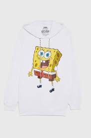 Zara Male Sponge Bob C Nickelodeon Sweatshirt White S Sweatshirts Print T Shirt Shirts