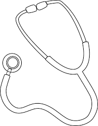 Stethoscope Clip Art Stethoscope Outline Clip Art Coloring Pages Coloring Books Stethoscope Drawing
