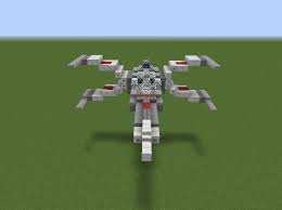 Created at a build contest at c.beastsmc.com. X Wing Fighter Star Wars Blueprints For Minecraft Houses Castles Towers And More Grabcraft