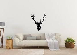 Antique animal head deer stag hook wall mount hanger cast iron rack holder home decor 1795 ~ 3 063 руб. Home Decor Deer Stag Hart Heads Set Of 48 Wall Art Stickers Removable Vinyl Decor Gaiacorp Com