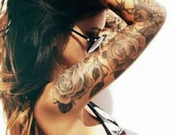Grey Roses Tattoos On Thin Arm Rose Tattoo Sleeve Rose Tattoos For Women Sleeve Tattoos For Women